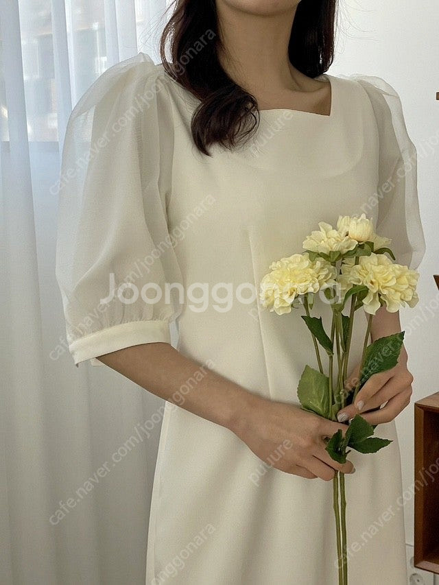 브라이덜샤워 오간자드레스 원피스--3
