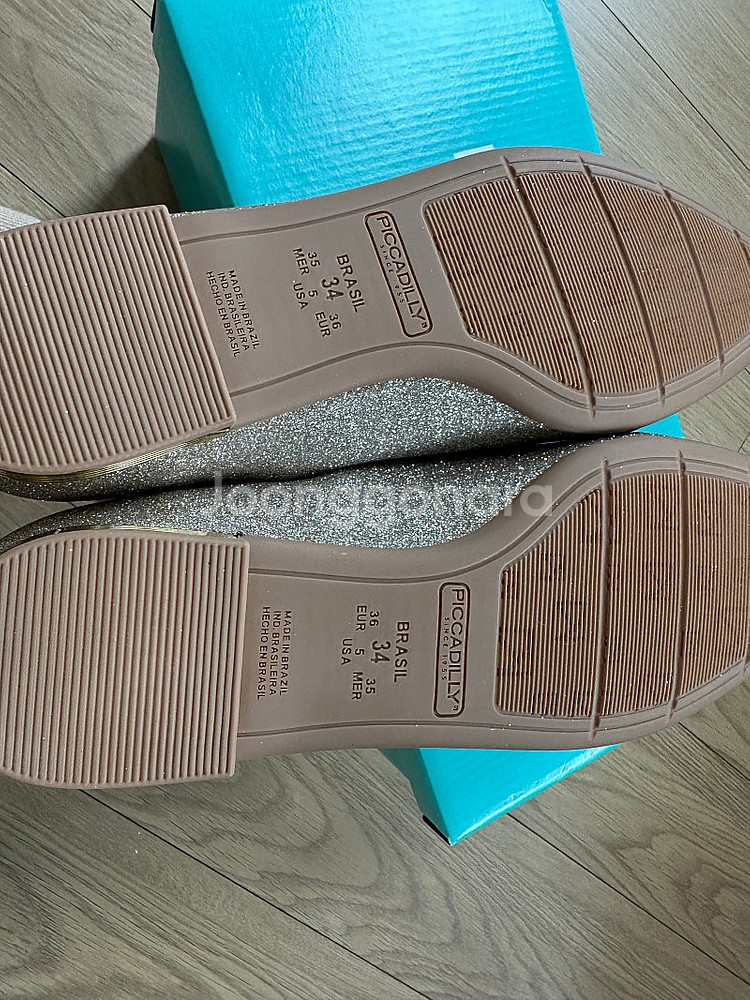 [새상품] 피카딜리 플랫슈즈 1.5cm 글리터 34 사...--2