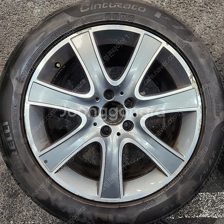 [판매] 벤츠 W222 S클레스 순정 18인치 중고 휠타이어 세트 팝니다--1