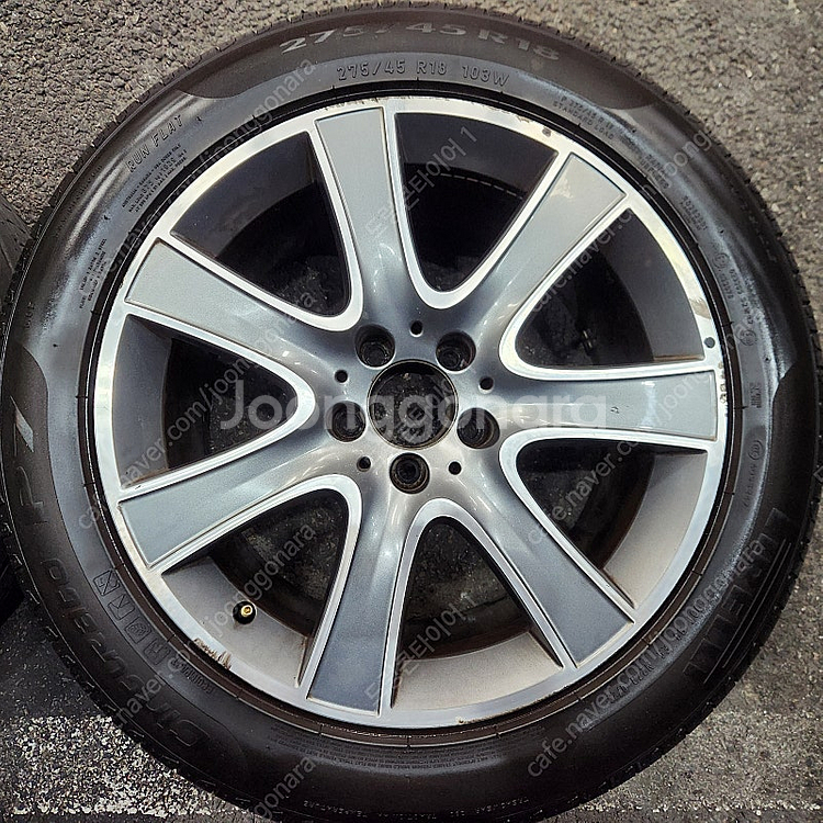 [판매] 벤츠 W222 S클레스 순정 18인치 중고 휠타이어 세트 팝니다--2