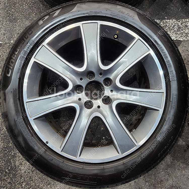 [판매] 벤츠 W222 S클레스 순정 18인치 중고 휠타이어 세트 팝니다--3