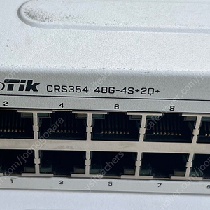 마이크로틱 스위치 허브 crs354-48g-4s-20+
