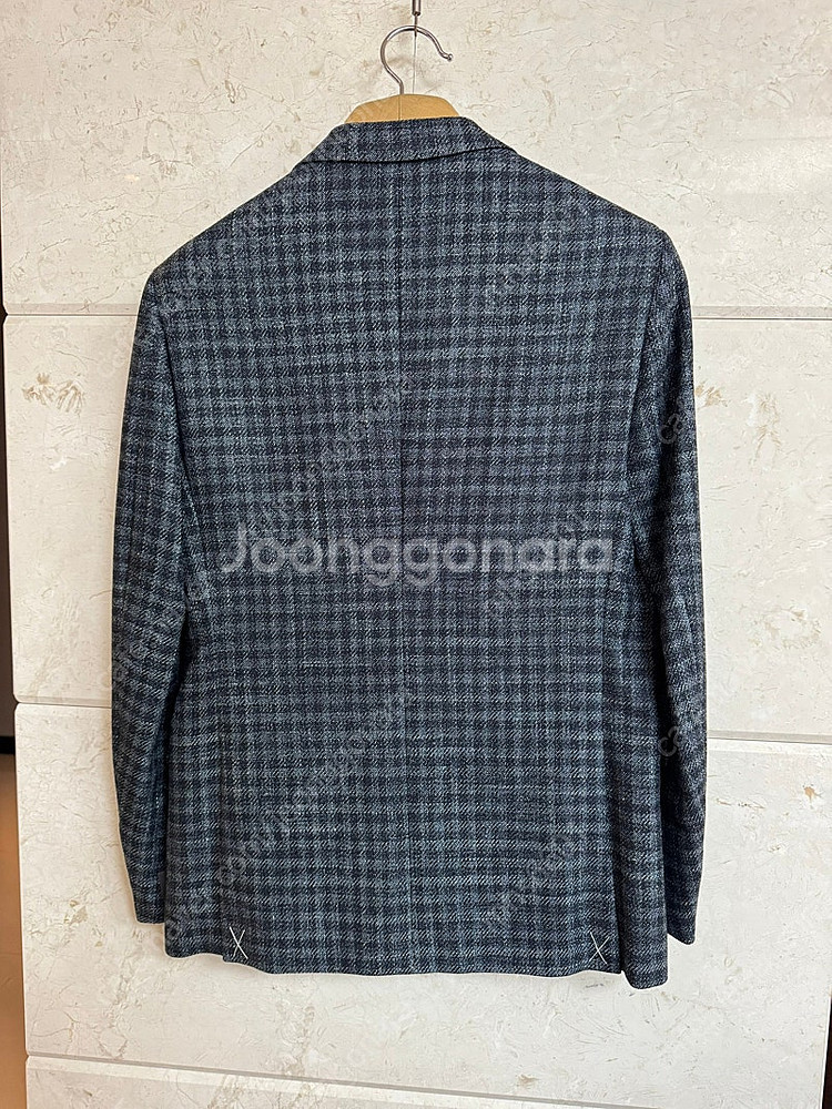 제냐 / 테일러드 밀라노핏 체크 패턴 블레이저 자켓 /...--2