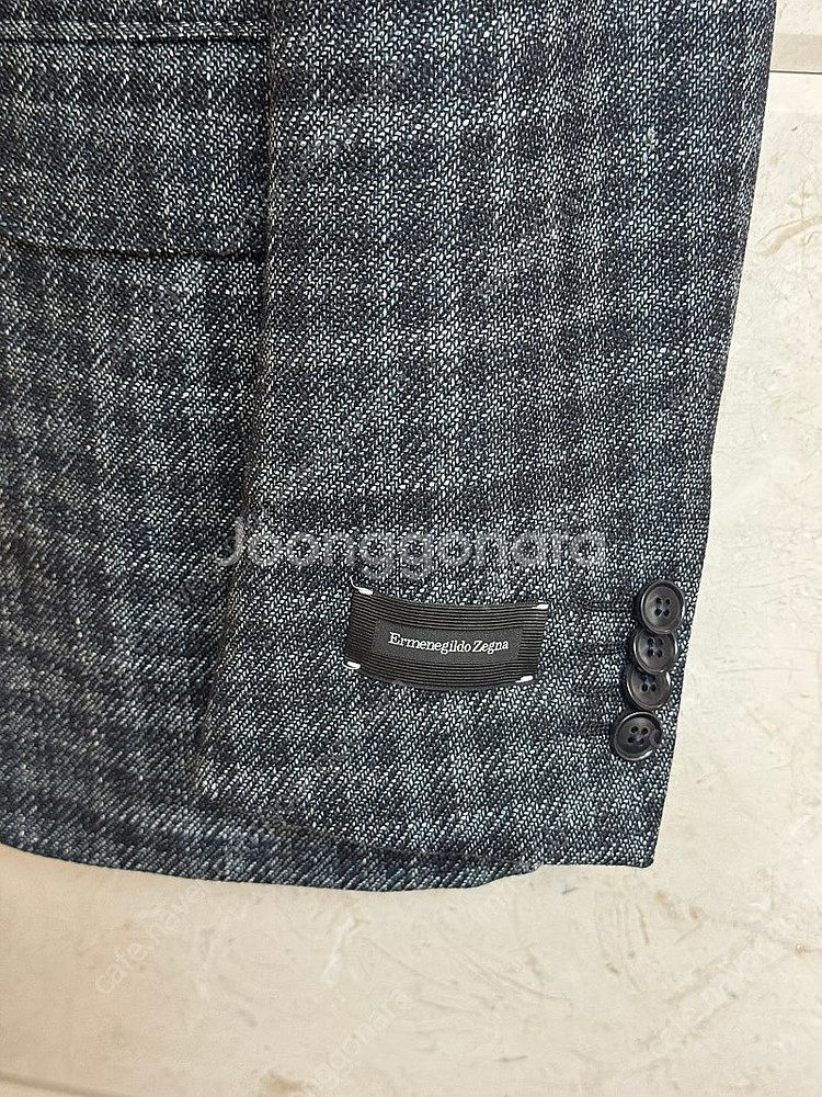 제냐 / 테일러드 밀라노핏 체크 패턴 블레이저 자켓 /...--3