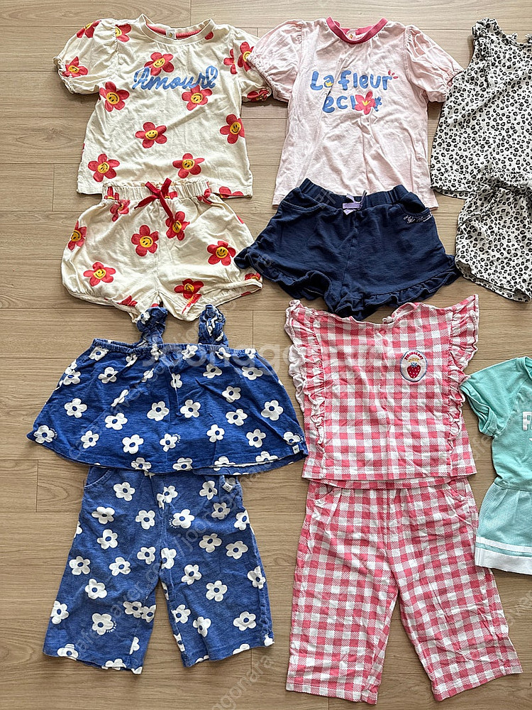 여아옷 110사이즈 14벌 일괄 팬콧 H&M 헤이미니 ...--1