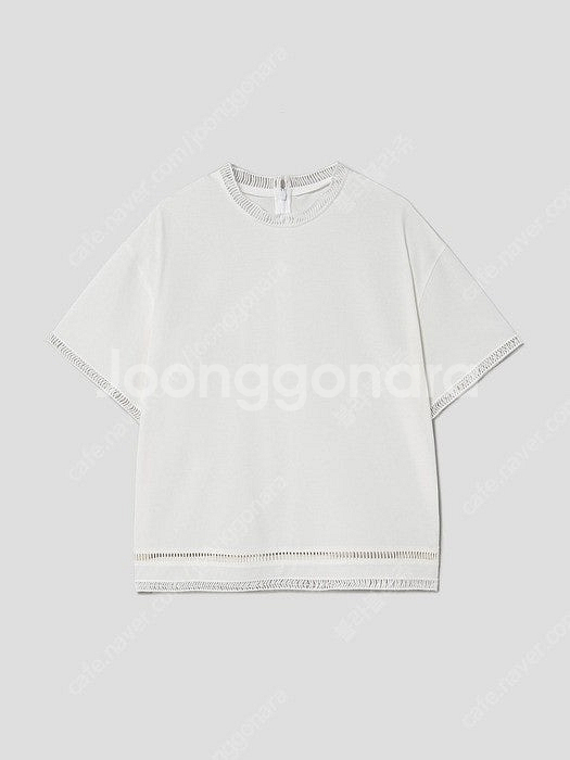 구호 티셔츠 Cotton Blended Band Nec...--1