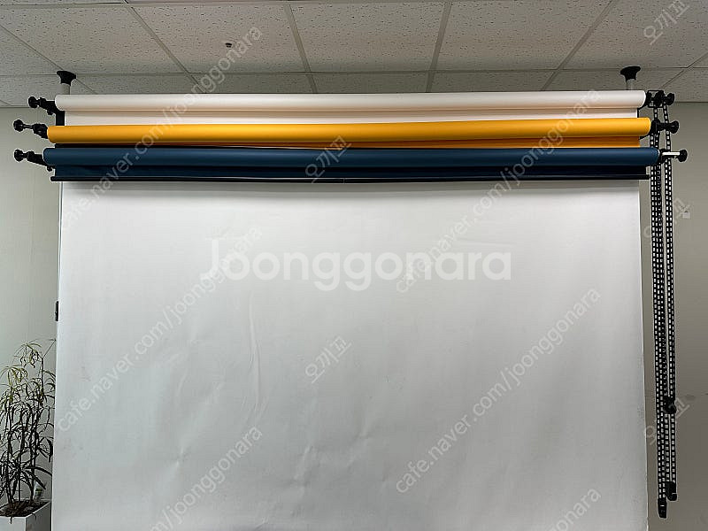 스튜디오 사베지 배경지 3롤 + 수동 오토폴 3롤 거치...--0