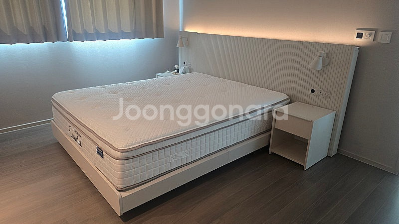 한샘 호텔 침대 뉴트럴화이트 유로503 (침대 협탁 매...--9