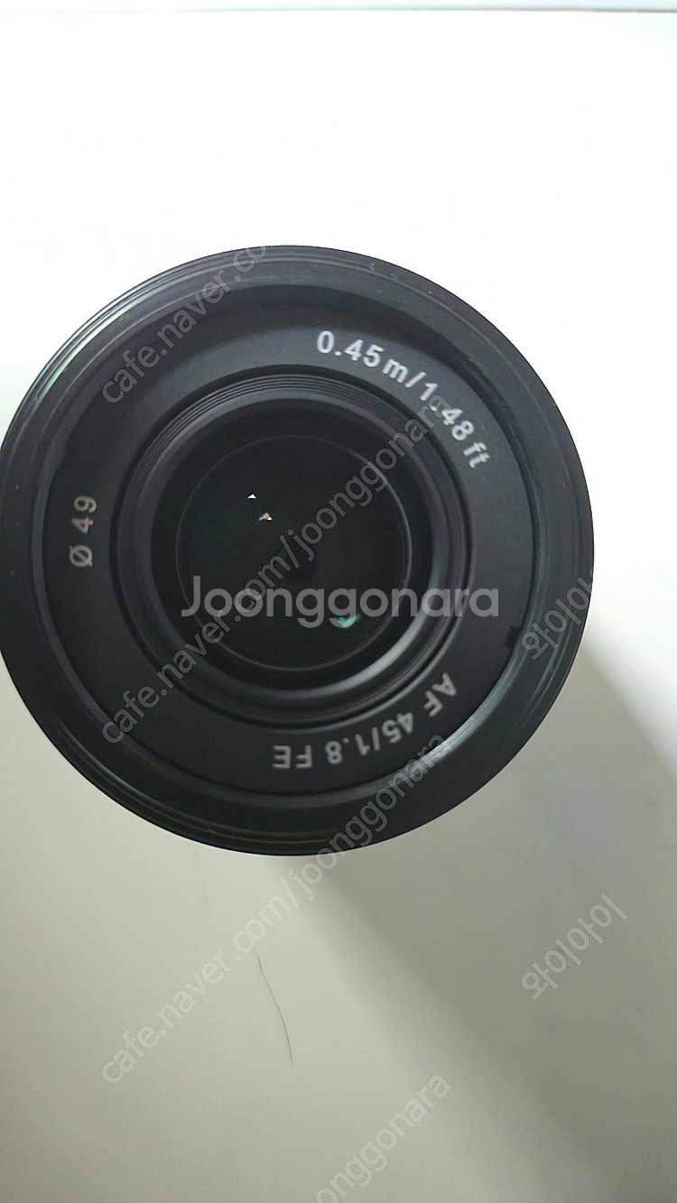 삼양 45mm f1.8 소니용 렌즈 팝니다.--0