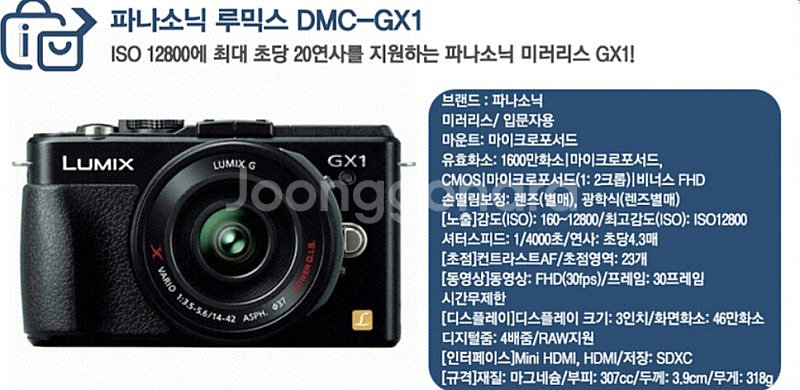 파나소닉 루믹스 DMC-GX1 미러리스 카메라+후지 미...--9