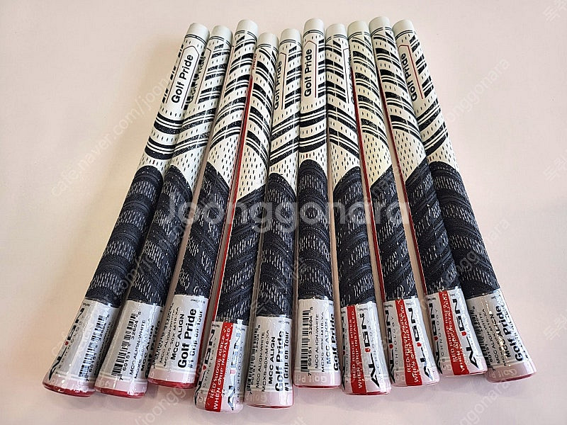골프프라이드 스탠다드 10개세트 MCC ALIGN 화이트 골프그립--0