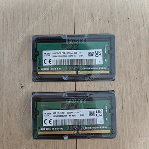 DDR4 8G 3200 SK하이닉스 노트북 램 2개 팝니다