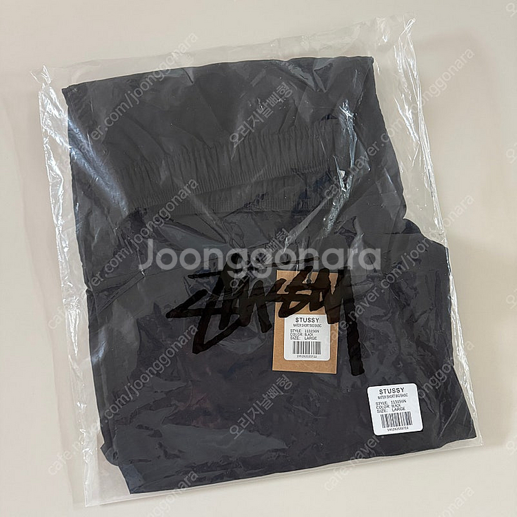 STUSSY 스투시 워터 팬츠 (블랙 L)--4