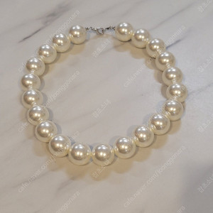 20mm 기본진주목걸이