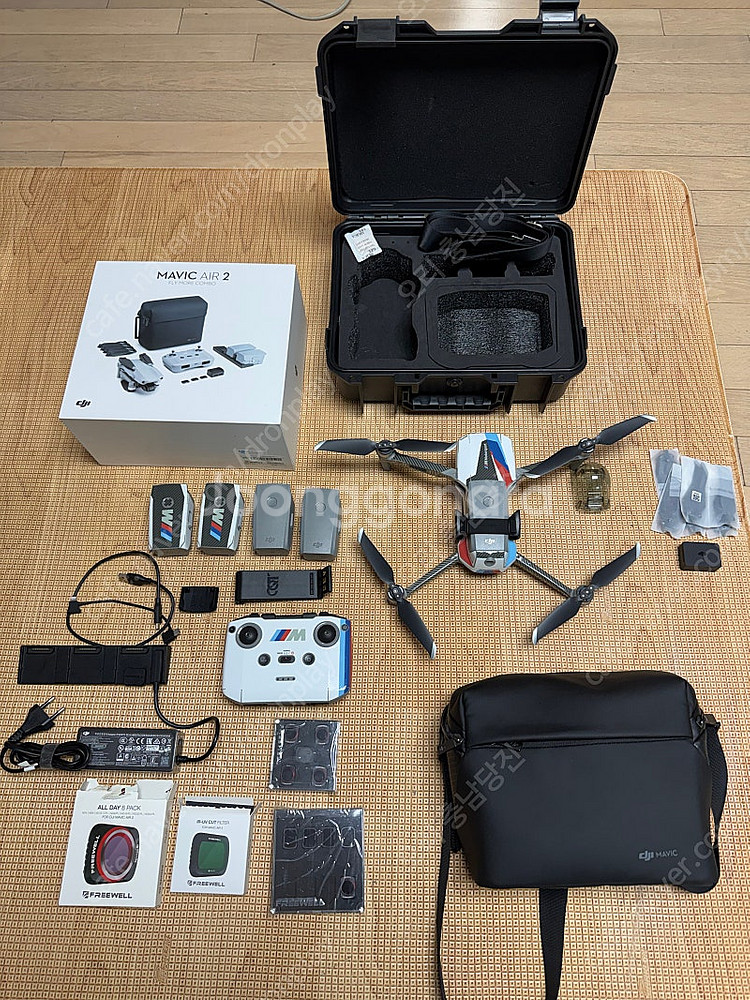 DJI AIR2 배터리 5개 (동영상 첨부)--1