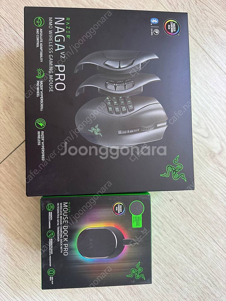 레이저 나가 naga v2 pro + 무선충전 dock...--0