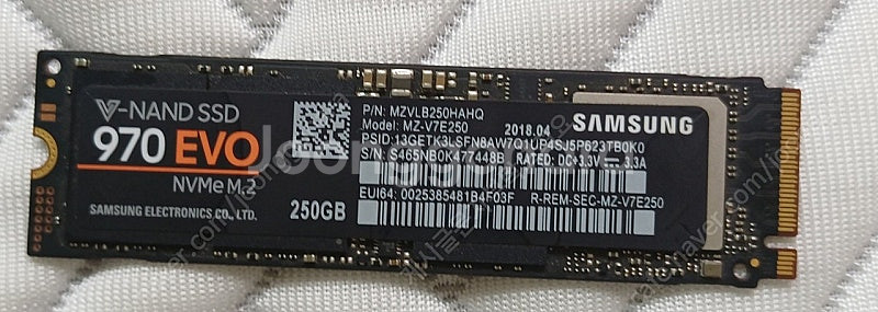 삼성 970 evo 250gb 판매합니다--0