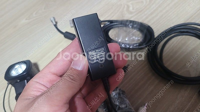 파나소닉 비디오카메라 배터리아답터, 라이트, 리모컨--8