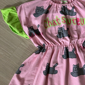 베베베베 원피스 라지 L 고양이