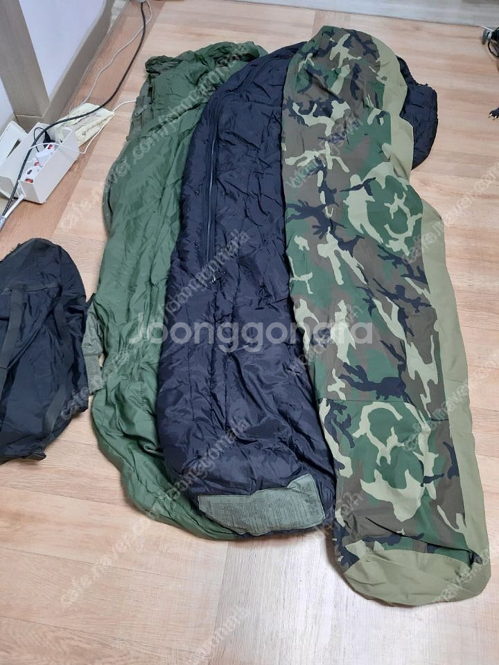 미군4피스 침낭(새거 .중고)과 / 우드랜드 고아택스 ...--1