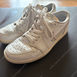 중고 나이키 조던 로우 뉴트럴 그레이 260