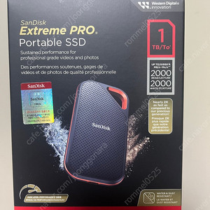 샌디스크 외장SSD 1테라 1TB 익스트림 프로 포터블 SSDE81