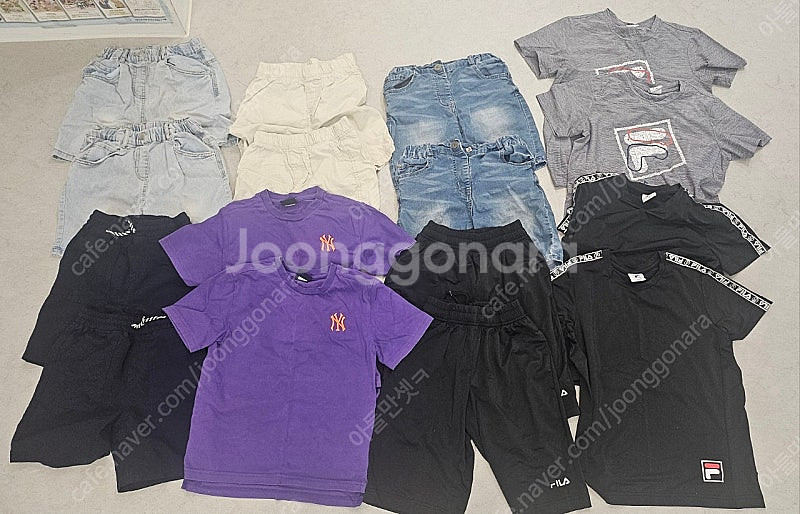 남아 아들쌍둥이 120사이즈 반팔 반바지 모음--0