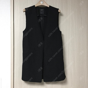 샤트렌 블랙 롱 베스트 재킷