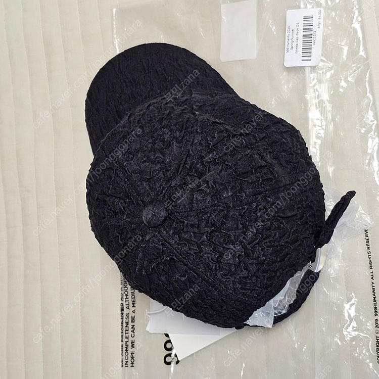 새제품) 999휴머니티 윙클 크링클 볼캡 모자 남자 여자 이미지