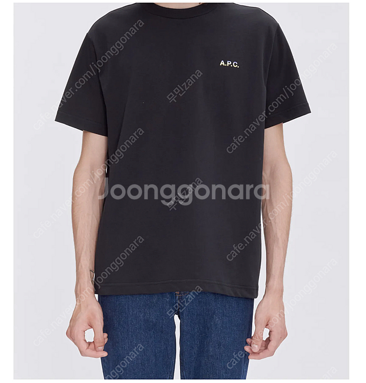 XXL 새제품) A.P.C APC 아페쎄 그라데이션 로고 반팔 티셔츠--2