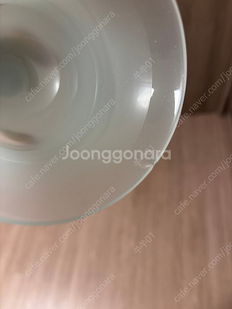 민트색 빈티지 오팔린 화병--3