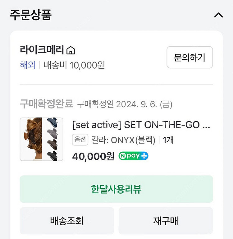 SET 헤어클립--1