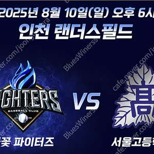 8/10 불꽃야구 덕아웃상단석 2연석 (2인) 정가양도
