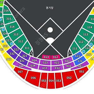 롯데 삼성 8/16 A312블럭 3루 내야필드 4연석 10열 이하