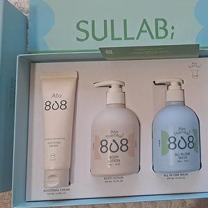 설랩 SULLAB 아토 808 3종세트 (인텐시브 크림,바디로션,올인원 워시)
