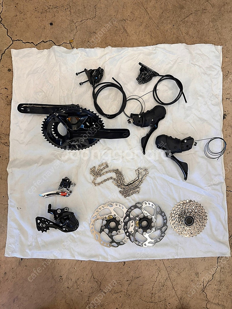 시마노 105 12단 유압디스크 기계식 그룹셋 완전새것--0