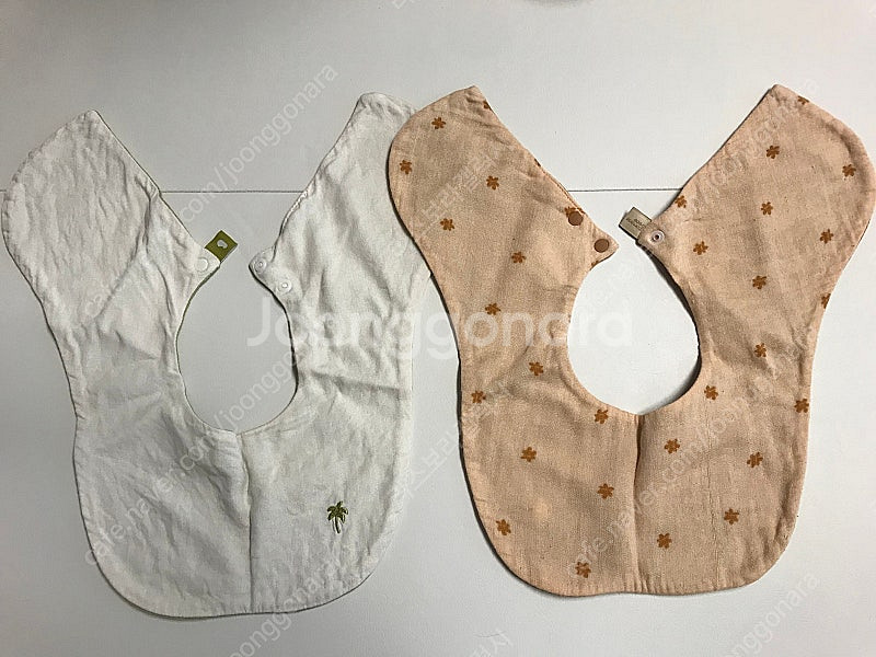 [밤부베베]양면 거즈턱받이 2장--1