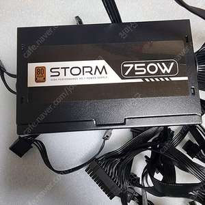 AONE STORM 750W 80PLUS브론즈 플랫 파워 서플라이