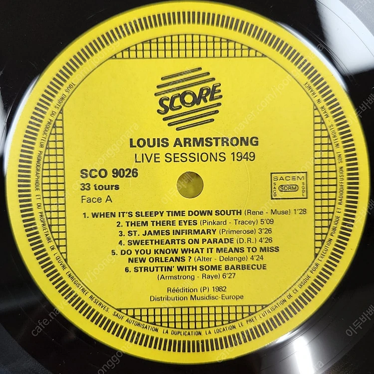 루이 암스트롱 Original Sessions 1949 수입 음반 재즈 3 LP 희귀반 가격인하! 이미지