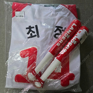 (미개봉 새상품) SSG 포차코 유니폼 120 최정 마킹 + 포차코 응원배트