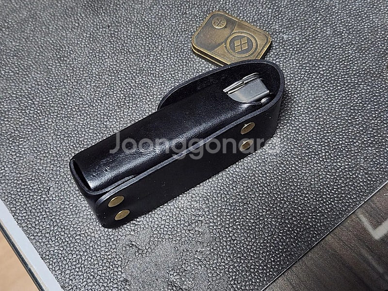 레더맨 가죽 파우치 블랙 스몰 미사용품--1