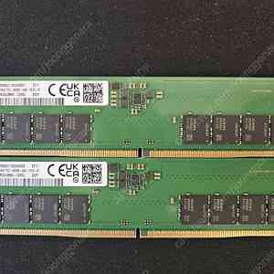 Samsung 삼성 DDR5 4800 16G * 2 RAM 판매합니다.
