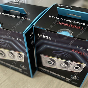 [미개봉/새상품] 리안리 UNI FAN TL Wireless LCD 120 (3팩, 화이트)/리버스 TL120 무선