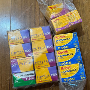 필름 코닥 울트라맥스400 골드200 포트라800 후지c200 일괄 정리