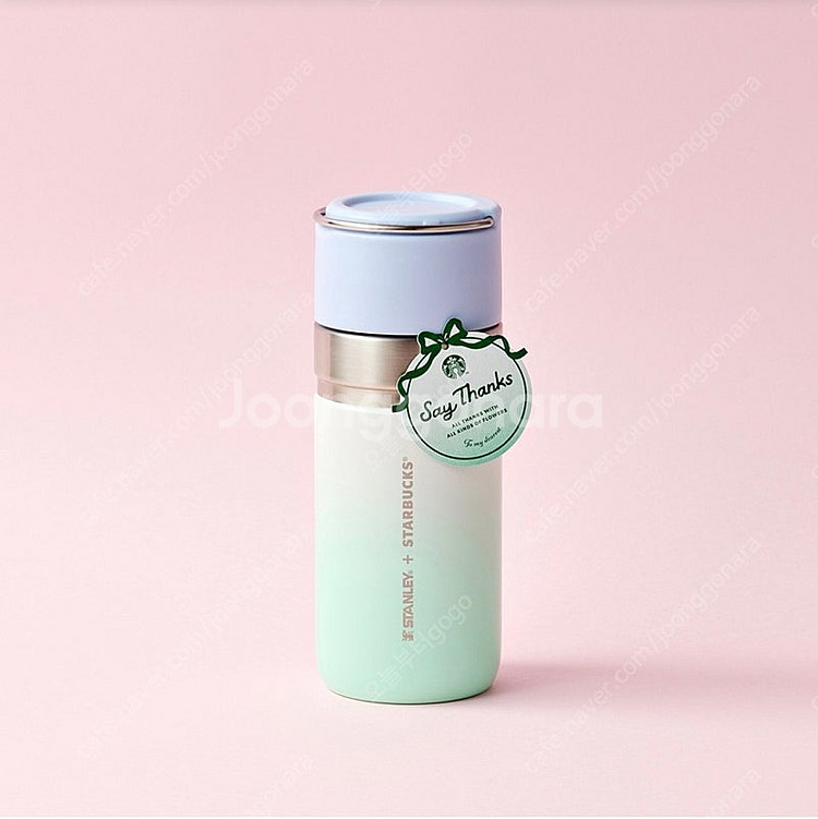SS 땡스 플라워 스탠리 고 보온병 500ml--0