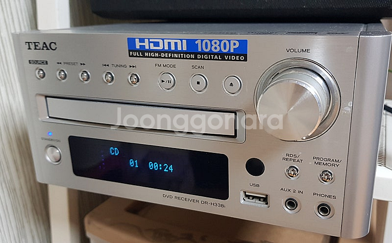 TEAC DVD 리시버 DR-H338i,올인원 앰프--2