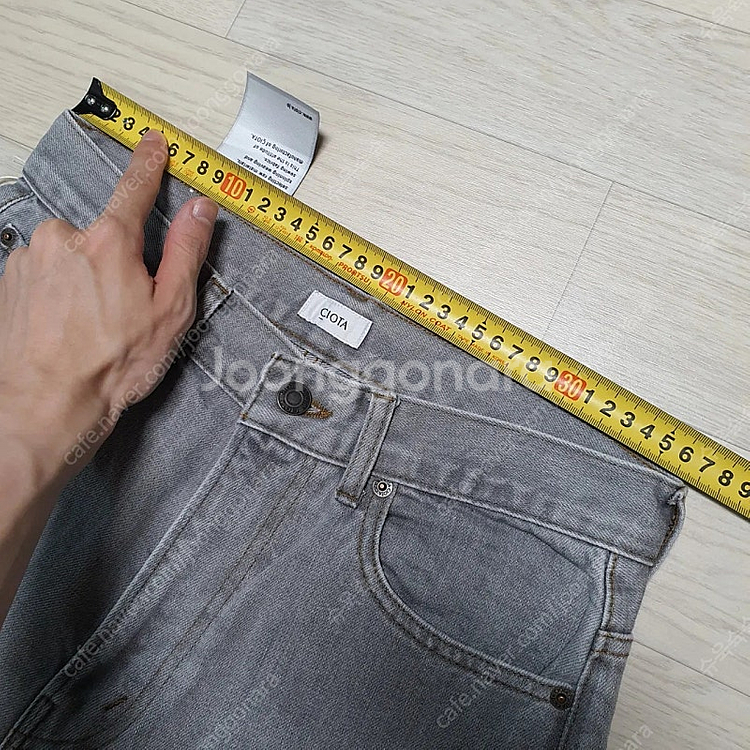 시오타 수빈 코튼 플레어 데님 30 헤릴 코모리 캐피탈--6