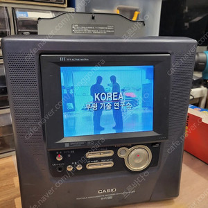 휴대용 카시오 VHS 비디오 TV 풀레이어 작동품