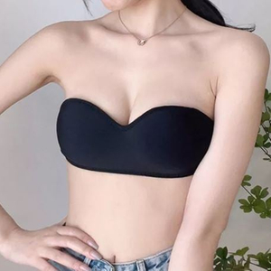 튜브탑 노와이어 오프숄더 브라 새상품