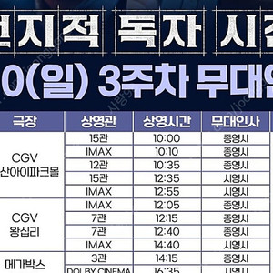 cgv왕십리 전지적독자시점 무대인사 삽니다